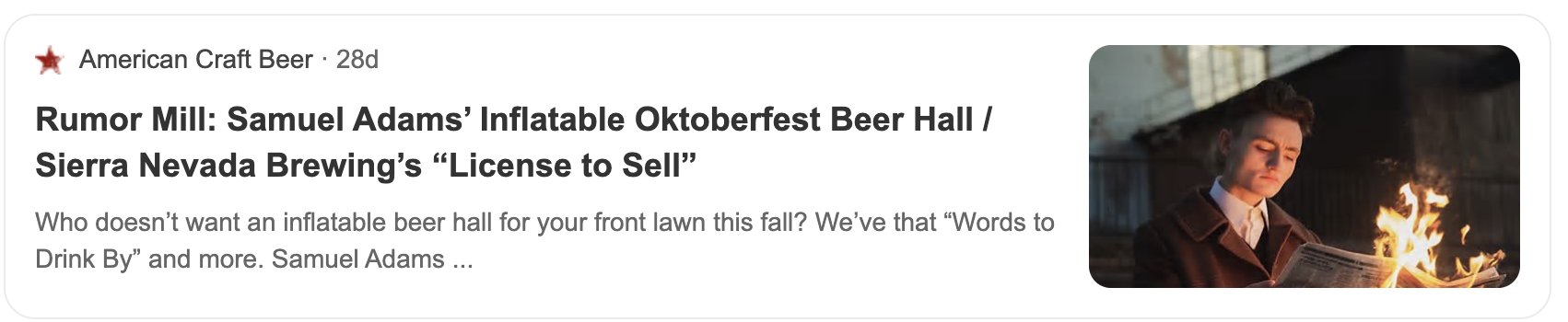 American Craft Beer: Samuel Adams' Inflatable Oktoberfest Beer Hall